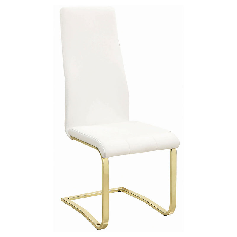 Whittingham - Dining Side Chair (Set of 4) - White / Gold