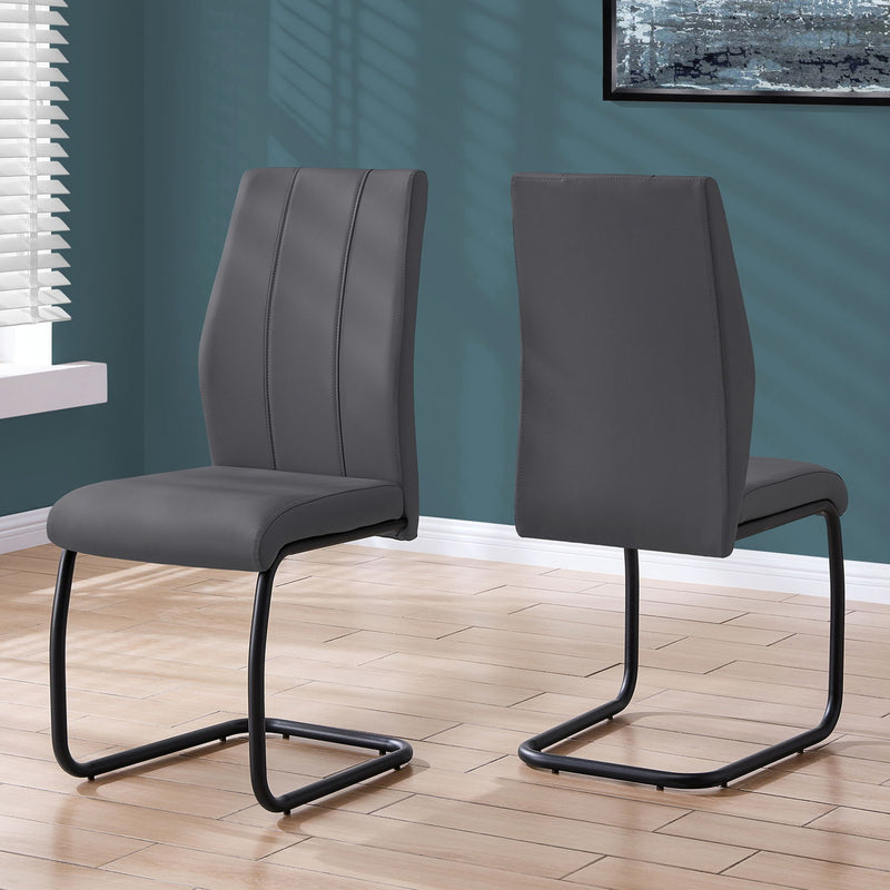 Dining Chair, Side, Upholstered For Dining Room, Contemporary & Modern (Set of 2)