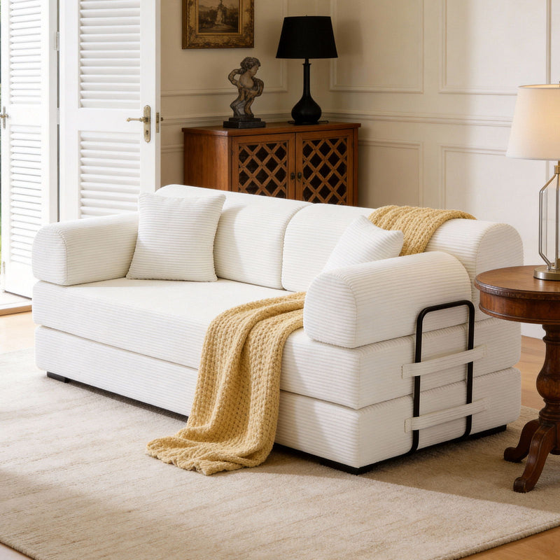 Convertible Sleeper Sofa Bed, Floor Lounge Couch For Living Room