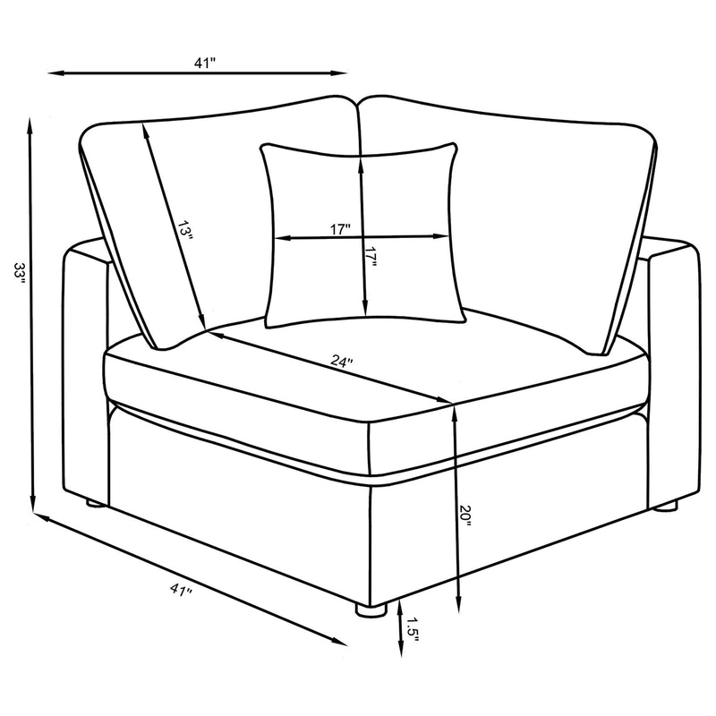 Rhette - Upholstered Sectional With Reversible Cushions