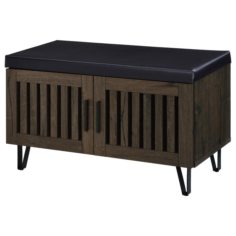 Clackamas - 2 Door Storage Bench With Padded Seat