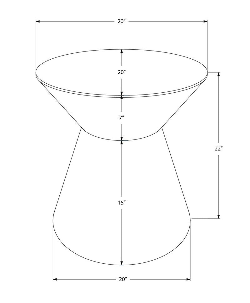 Drum Accent Side Table, Contemporary & Modern Elegant Design
