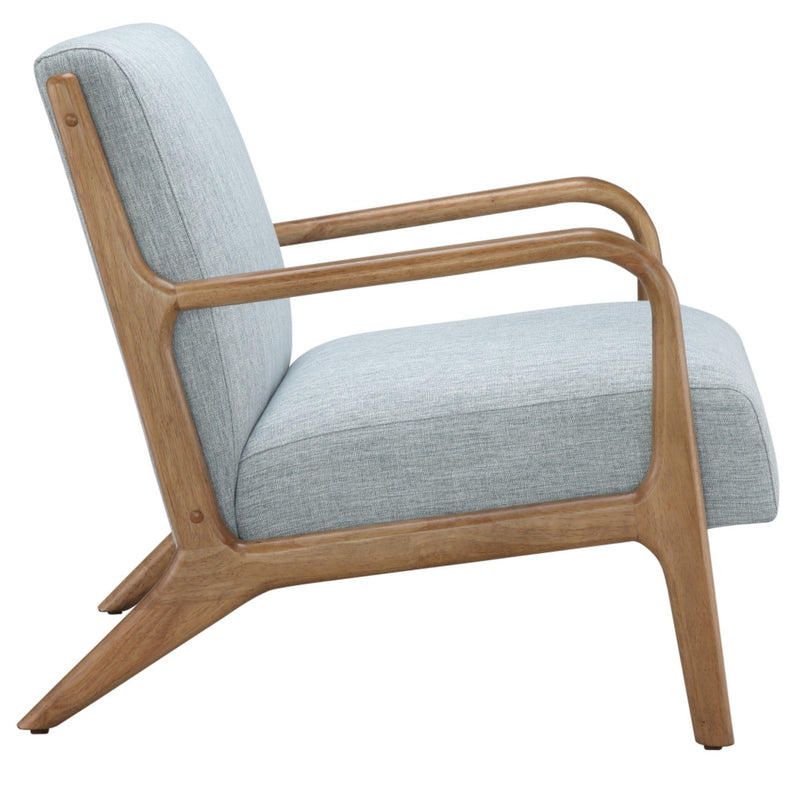 Mid-Century Style Lounge Chair With Upholstered Seat