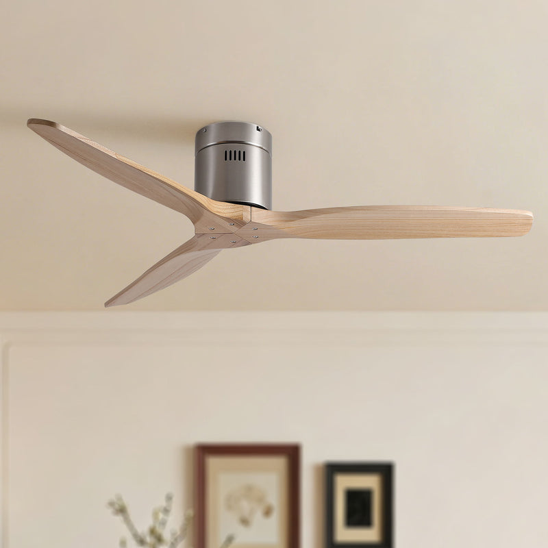 Low Profile Flush Mount Ceiling Fan Without Light