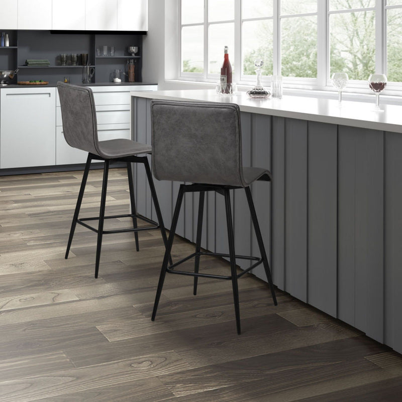 Swivel Counter Stool - Gray