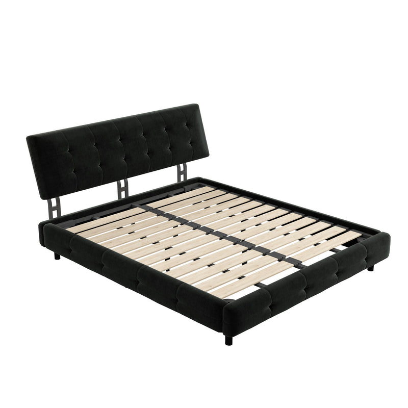 Tufted Headboard With Extra-Large Ultra-Soft Cloud Pillow Design