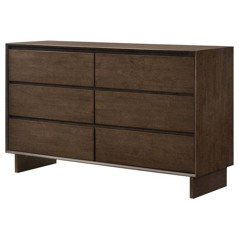 Hemlock - 6 Drawer Dresser Cabinet - Brown