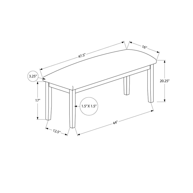 Bench, Rectangular, Hallway, Upholstered, Transitional