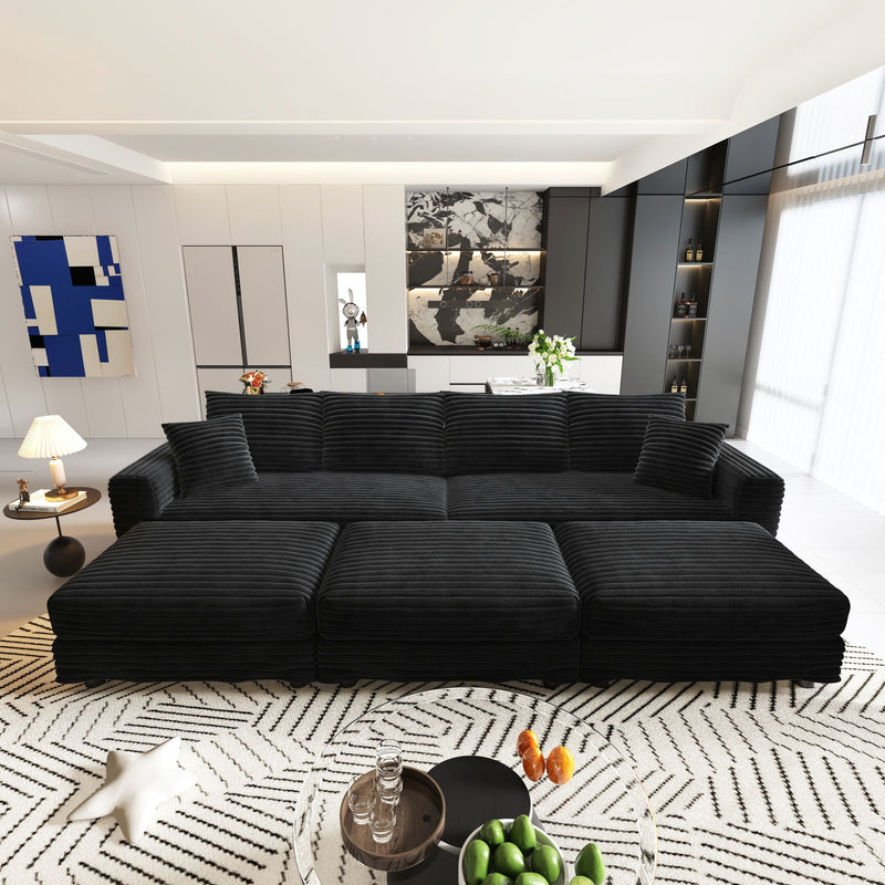 Modern Comfy Upholstered Sofa Cloud Couch & Deep Seat Couches