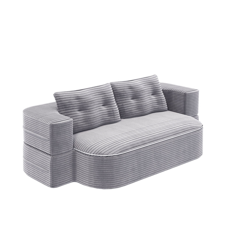 Convertible Floor Sofa Bed With Multi Functional Blanket