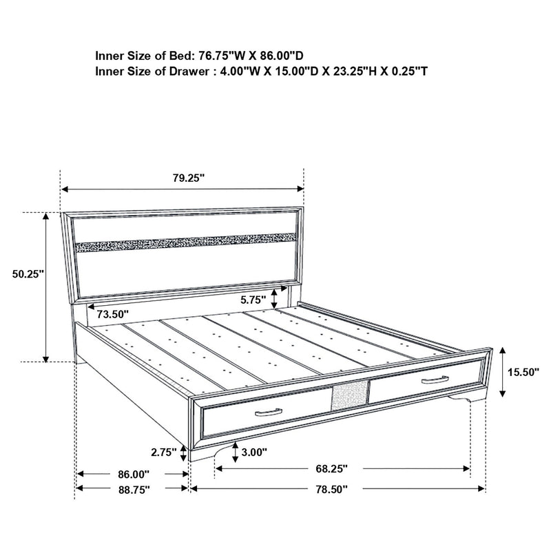 Annie - Panel Bed