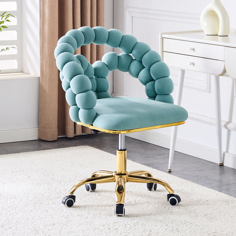Puffy Bubble, Ball Chain Accent Chair With 5 Claw Casters