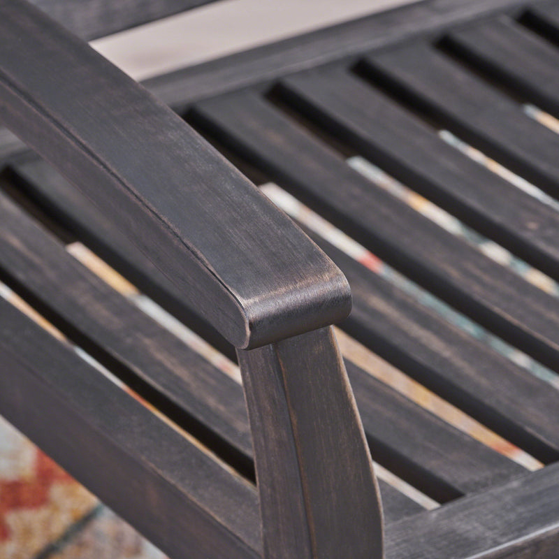 Baxter - Rocking Loveseat - Dark Gray