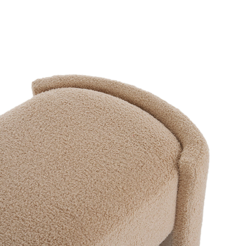 Simple Long Ottoman Bench - Light Camel