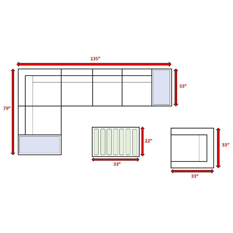 Sectional, Stylish Entertainment, Outdoor Living