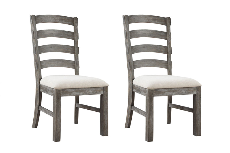 Upholstered Dining Chairs (Set of 2) - Brown - Wood