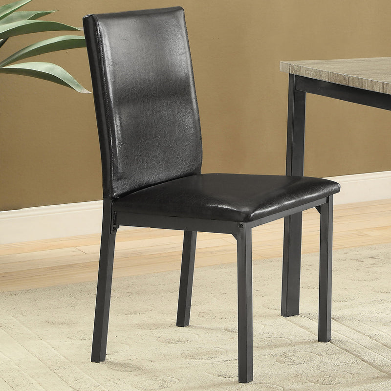 Upholstered Side Chair (Set of 2) - Black