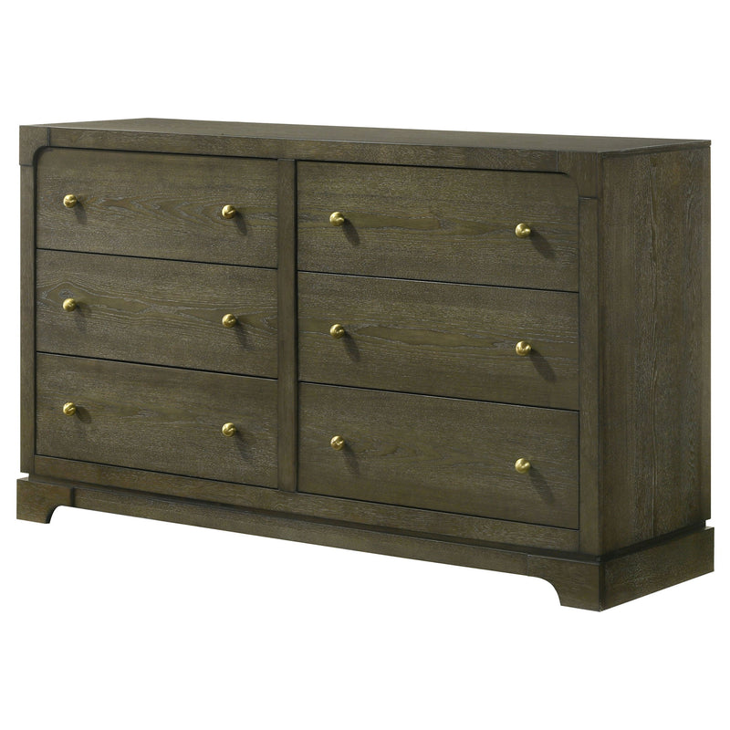 Sundance - 6 Drawer Dresser Cabinet - Dark Brown