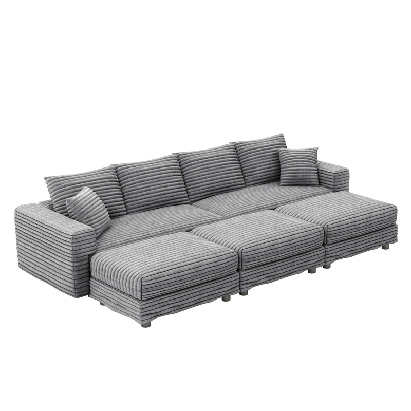 Modern Comfy Upholstered Sofa Cloud Couch & Deep Seat Couches