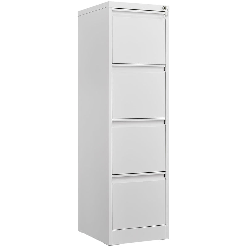 Durable Metal 3 Drawer File Cabinet With Lock For Office Storage
