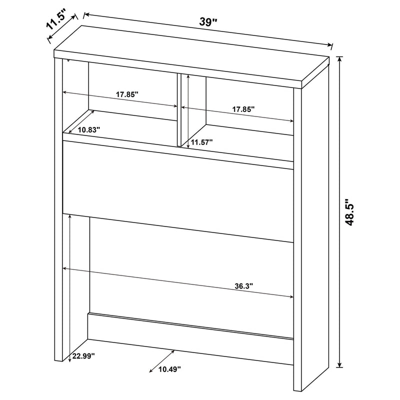 Geary - 3 Piece Bedroom Set With Bookcase Headboard
